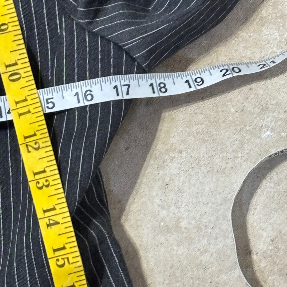 ASOS Design Pinstripe Blazer Women’s Size 8 Tall Gray White Fitted NWT Office - Picture 8 of 13
